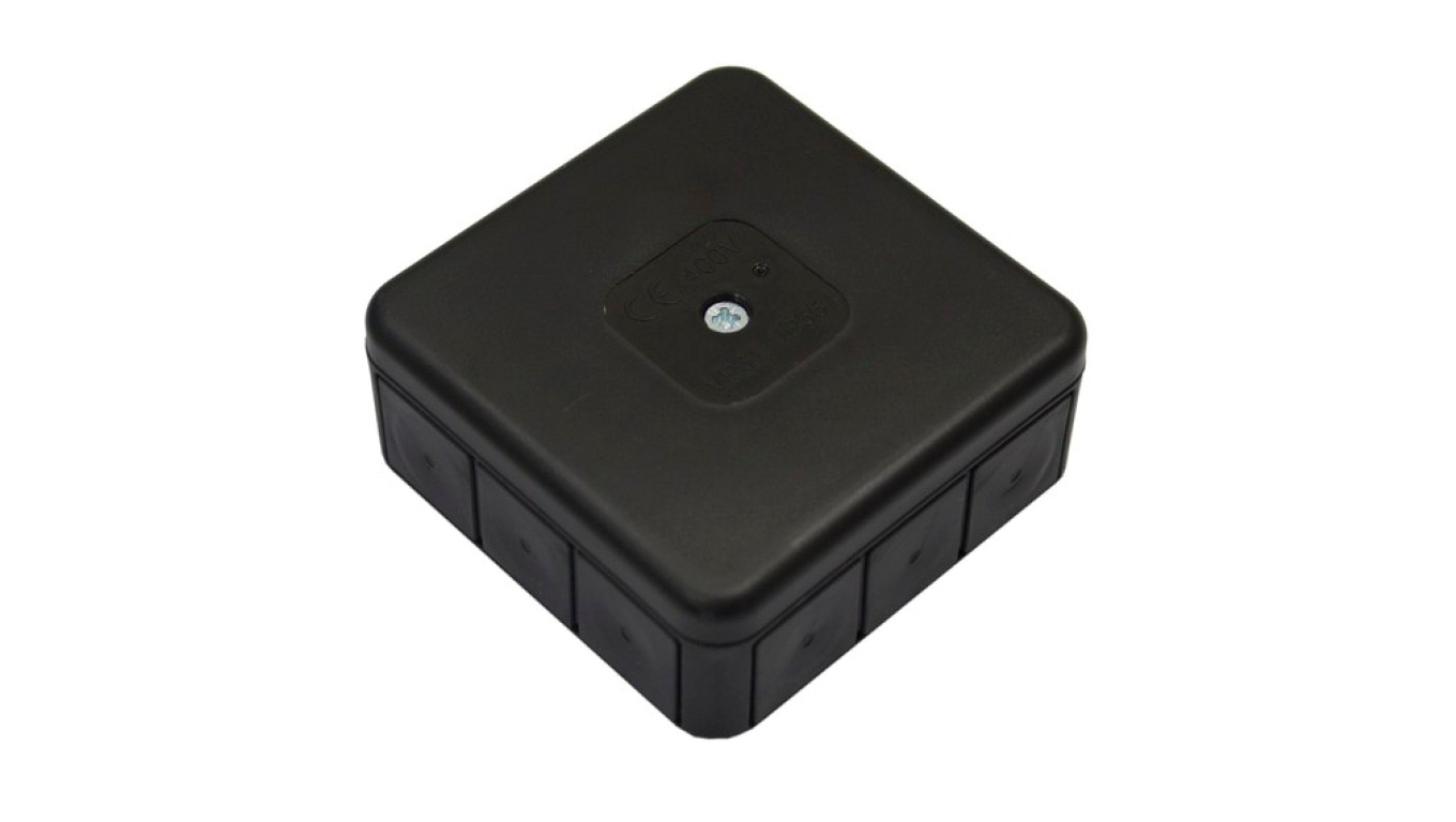 Puszka n/t instalacyjna 85x85x37 pusta czarna 400V IP55 ViPlast 031-05