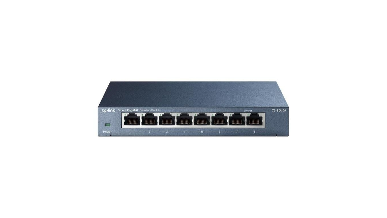 Switch TP-LINK TL-SG108 (8x 10/100/1000Mbps)
