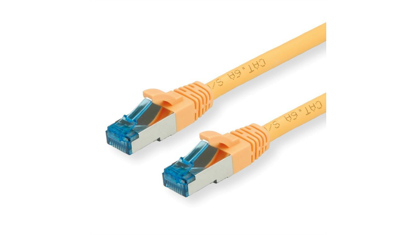 VALUE Kabel krosowy Kat.6A (klasa EA) S/FTP (PiMF), LSOH, żółty, 7 m