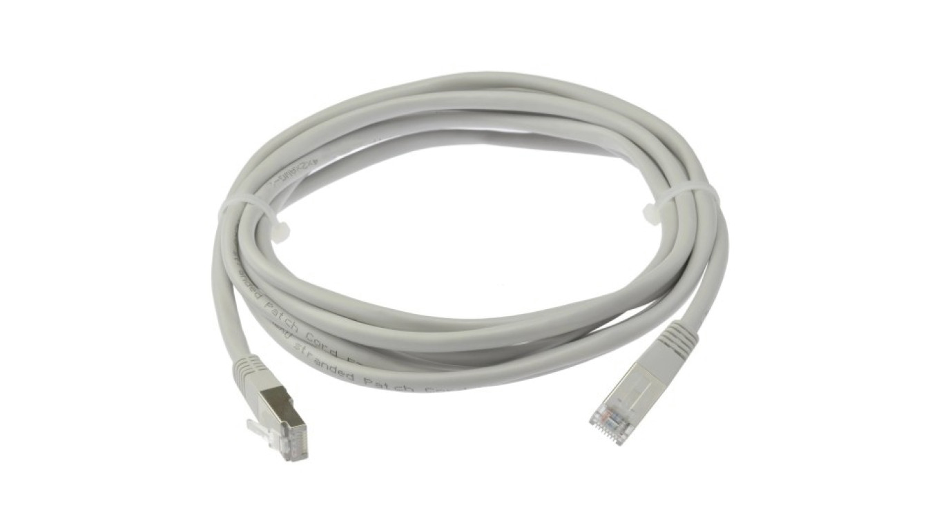 Patchcord FTP kat.6 kabel sieciowy LAN 2x RJ45 linka szary 2m