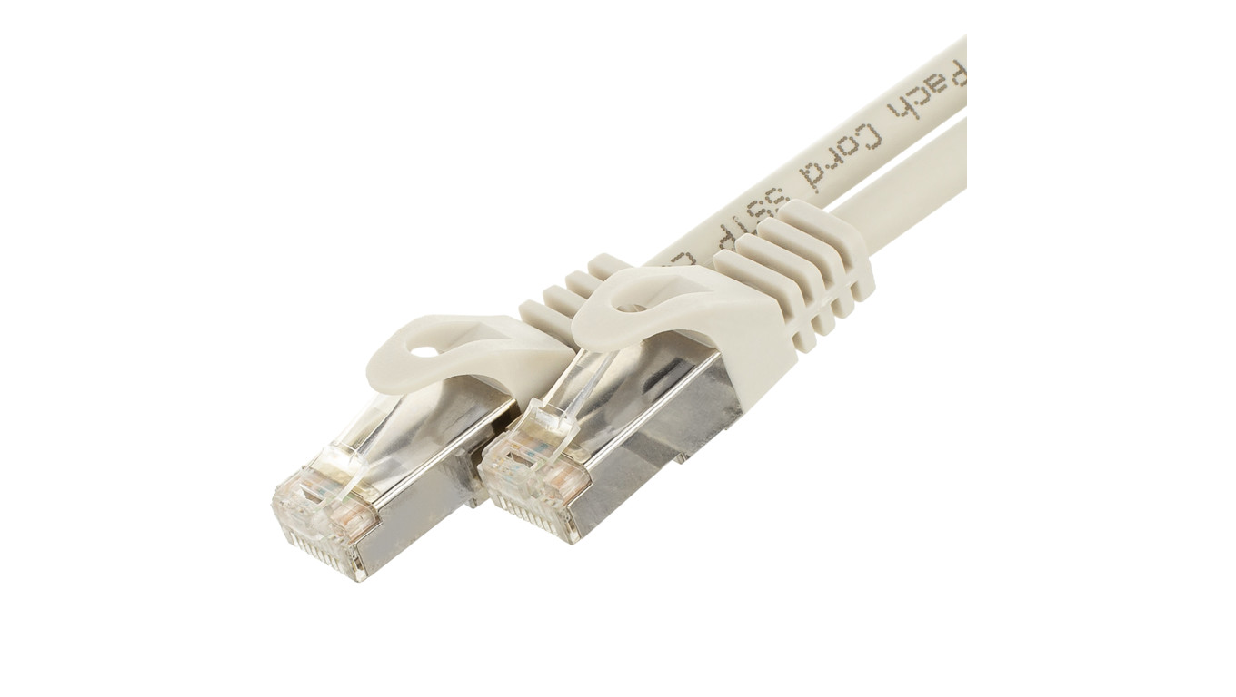 Patchcord S/FTP kat.7 PiMF kabel sieciowy LAN 2x RJ45 PoE szary 20m NEKU