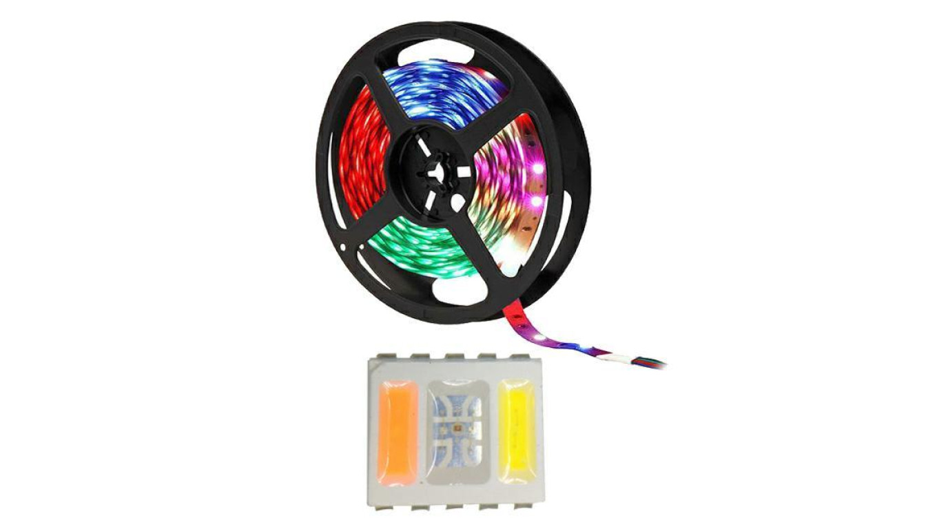 Taśma 24VDC 30 led 5050 5-chip RGBW 1m ip20 rgb + 6500K + 2700K premiumled