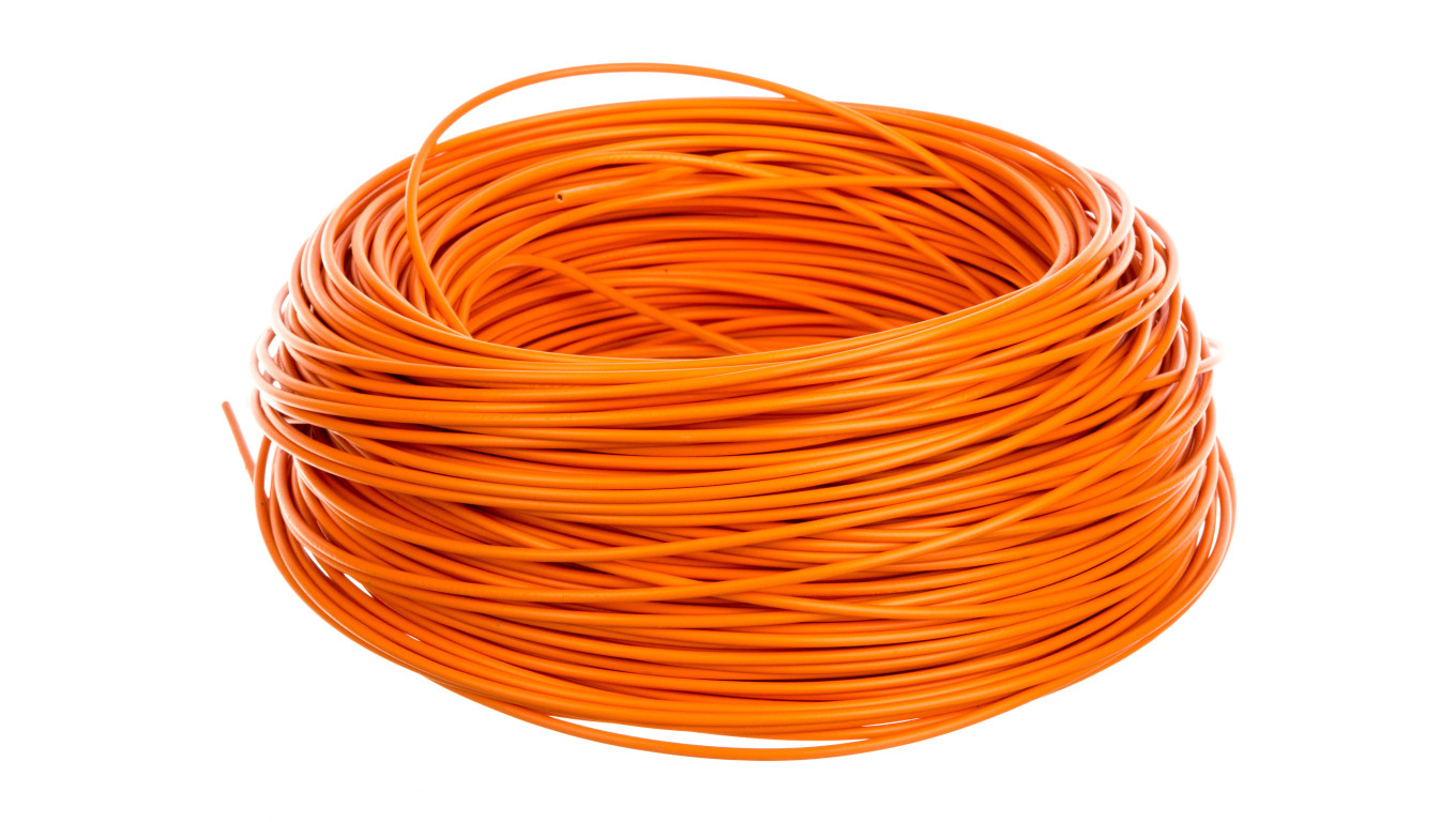 Przewód instalacyjny H05V-K 1 pomarańczowy 29126 /100m/