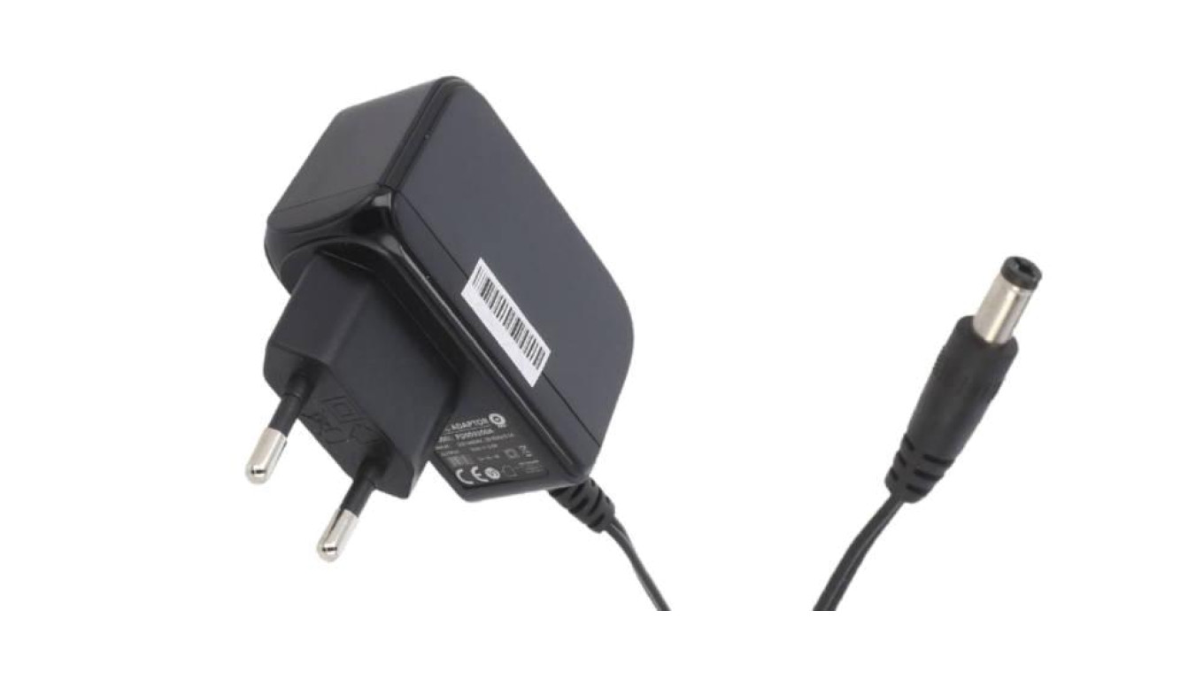 POS12100A Zasilacz adapter czarny 12W 12V 1A z wtykiem DC 2,1 x 5,5mm