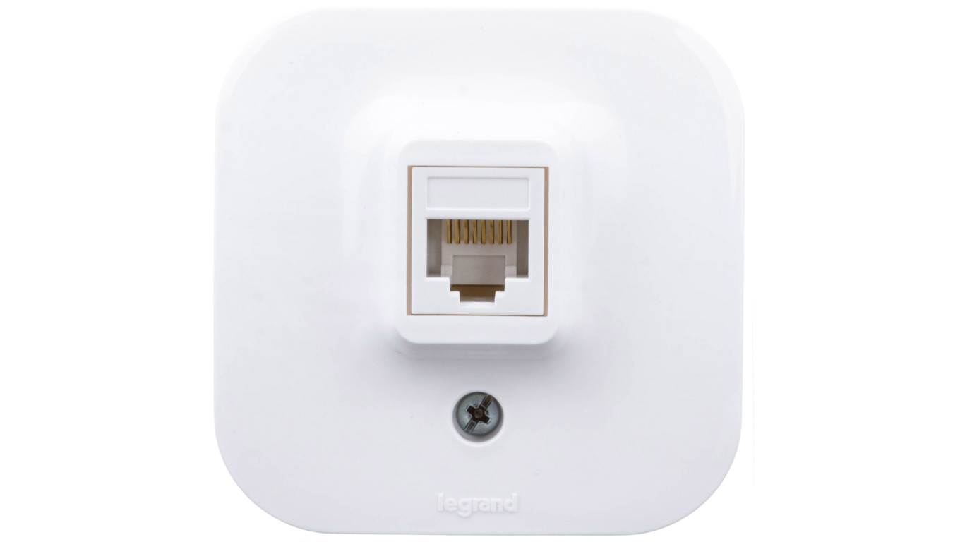 FORIX Gniazdo komputerowe pojedyncze RJ45 kat.5e UTP białe 782424