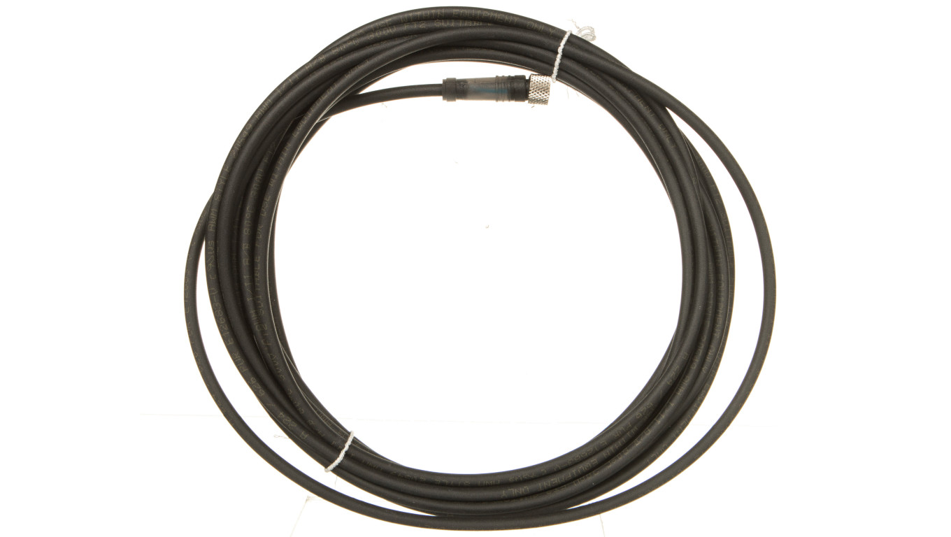 Złącze żeńskie M8 proste 3-pinowe kabel 5m PUR XZCP0566L5