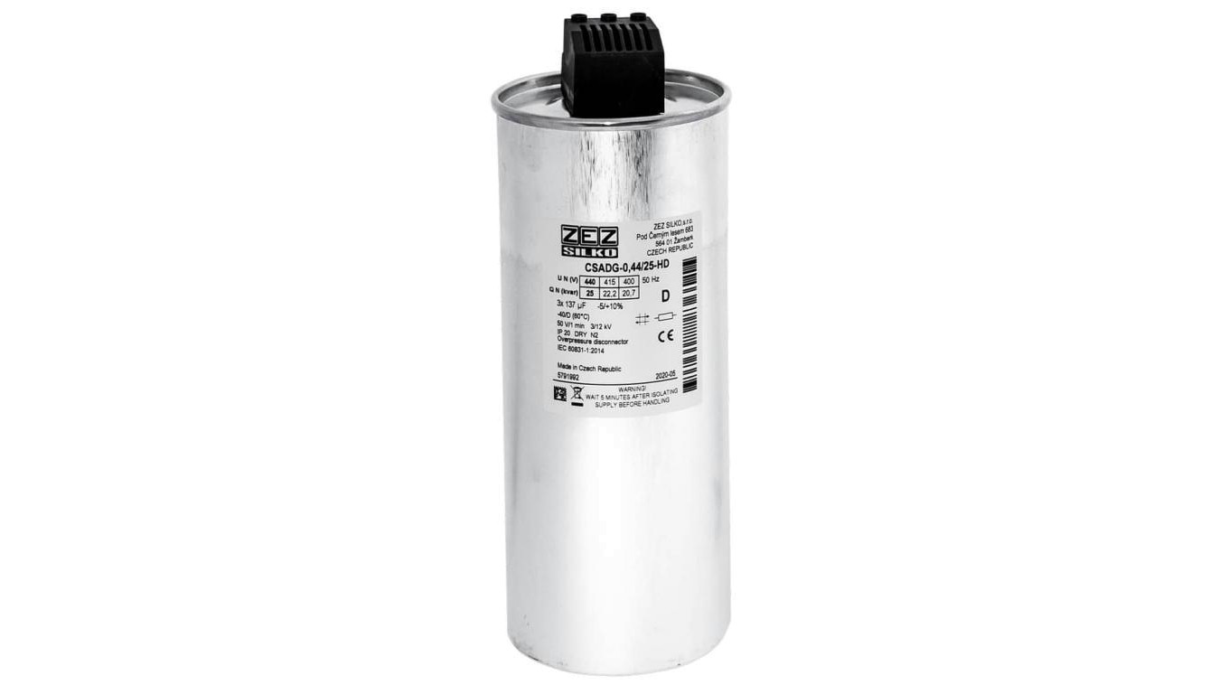 Kondensator 25kvar 440V Cn=3x137,01µF In=3x32,84A