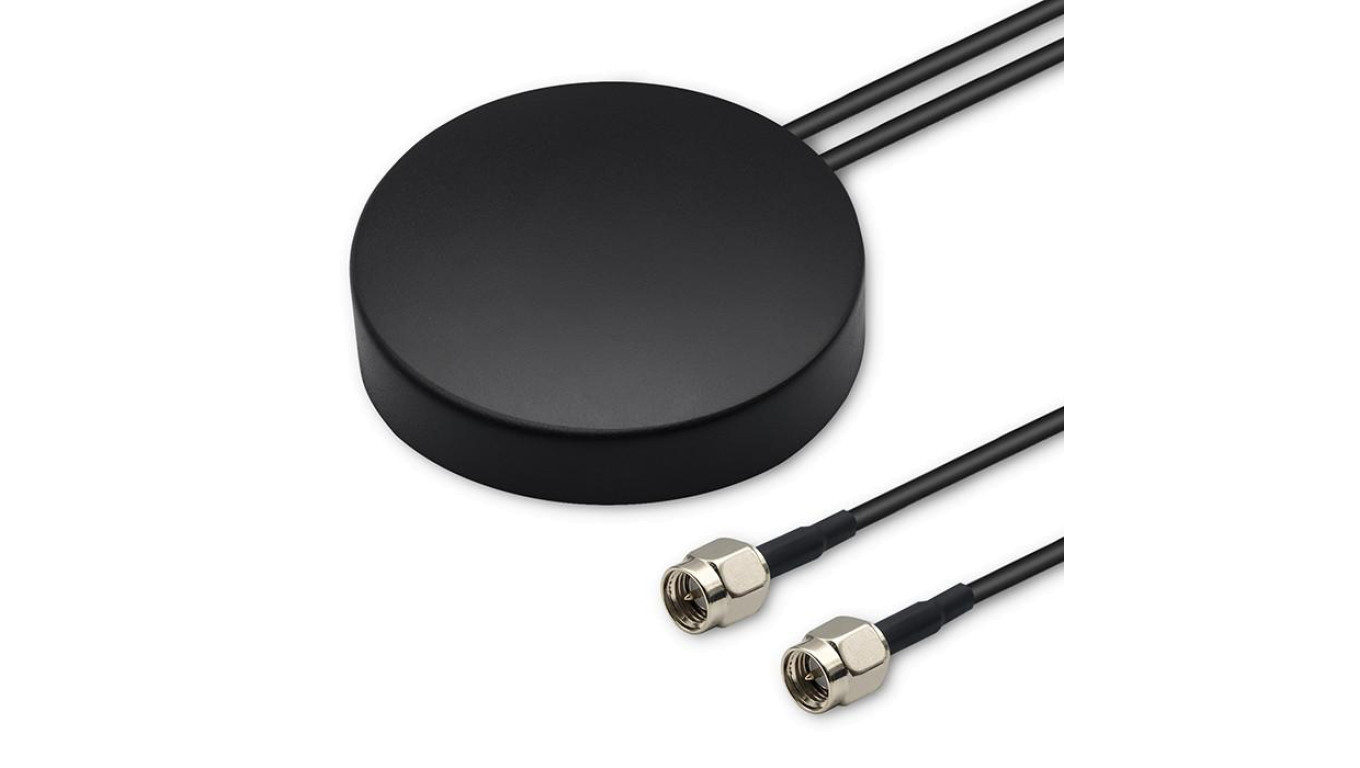 Qoltec Antena GPS + 4G, GLONASS dookólna 28dBi 50W 2 x SMA męski Zewnętrzna