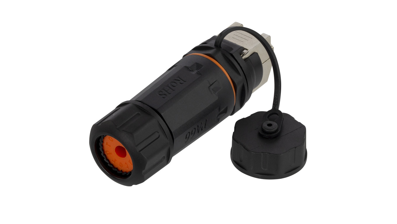 Gniazdo RJ45 kat. 6A STP do obudowy IP68 NEKU