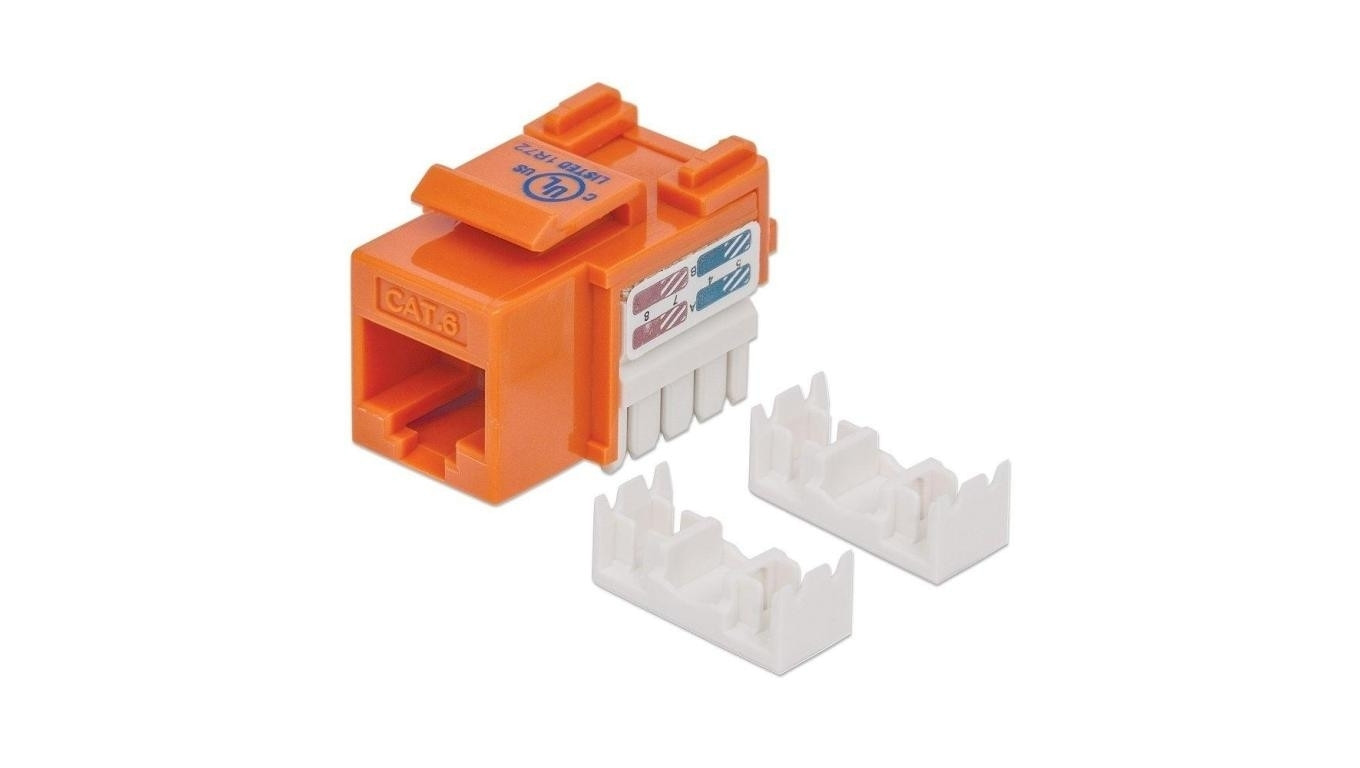 Moduł Keystone RJ45 UTP Cat6 Pomarańczowy 210775