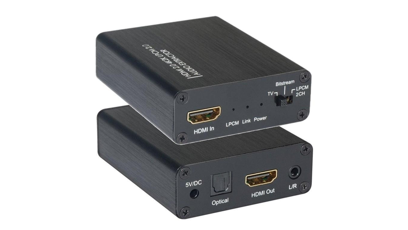 Ekstraktor Audio 5.1CH Toslink/Analog 3.5mm 2CH z HDMI 4K