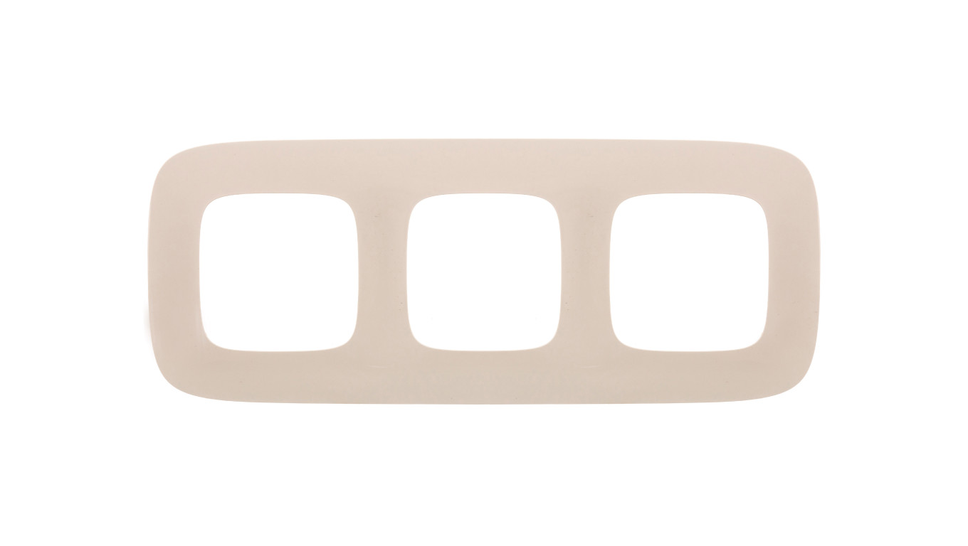 VALENA ALLURE Ramka potrójna kremowy 754313