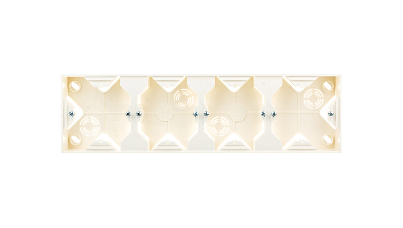 IMPRESJA Puszka natynkowa poczwórna ecrue PNP-4Y/27