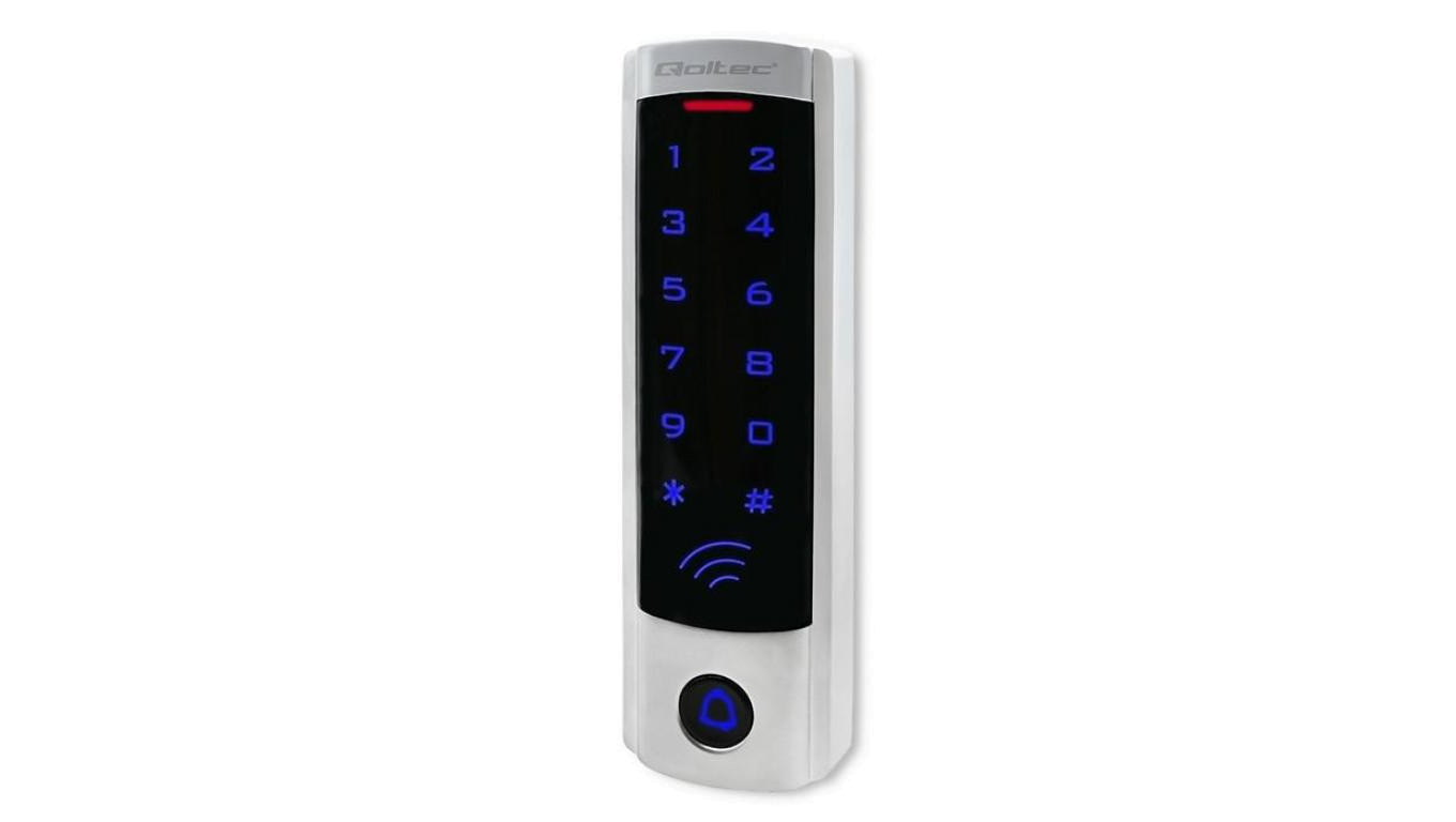Qoltec Zamek szyfrowy DIONE z czytnikiem RFID kod karta brelok dzwonek IP68 EM slim
