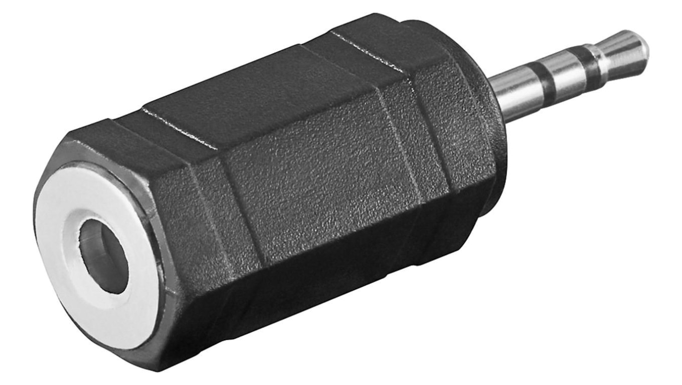 Adapter do słuchawek, wtyk jack AUX 2,5 mm na 3,5 mm - Połączenie typu Wtyk jack 2,5 mm (3-pinowy, stereo)