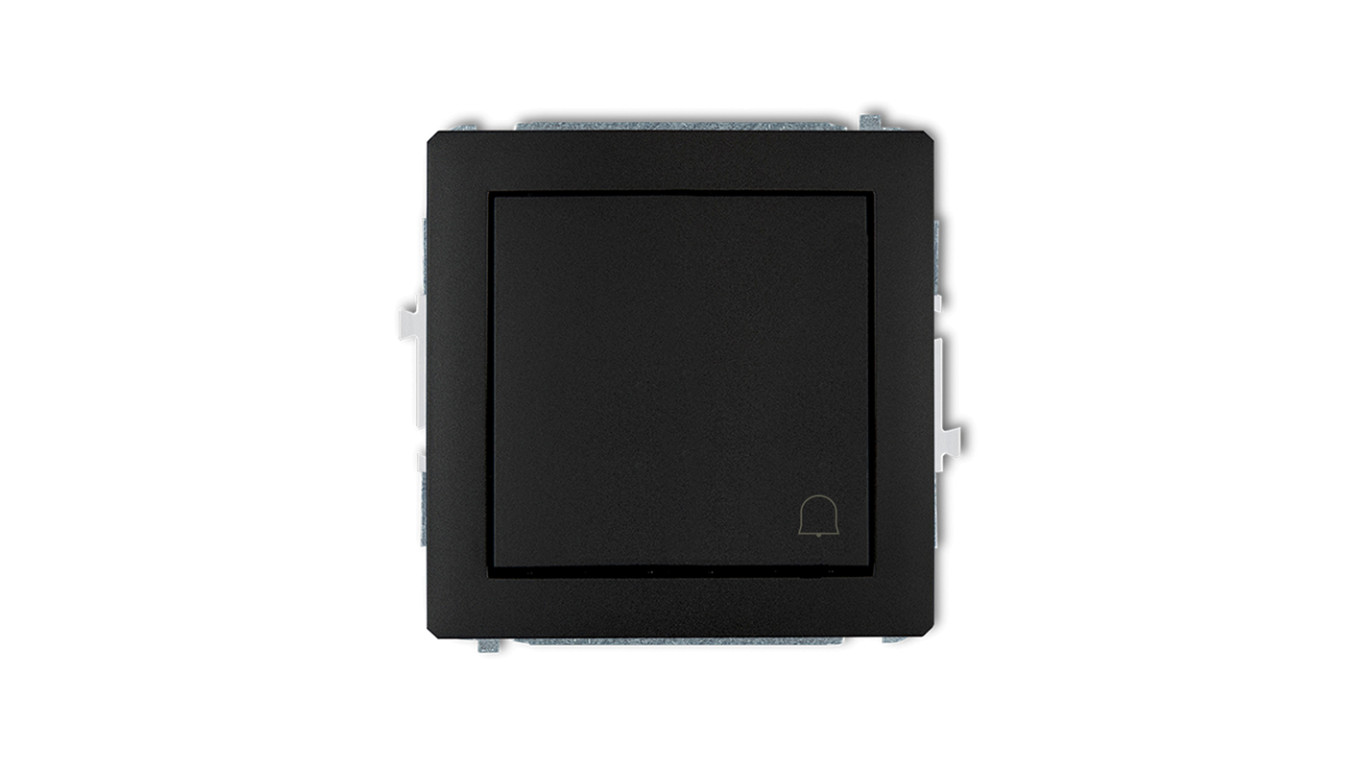 DECO Przycisk /dzwonek/ czarny mat 12DWP-4