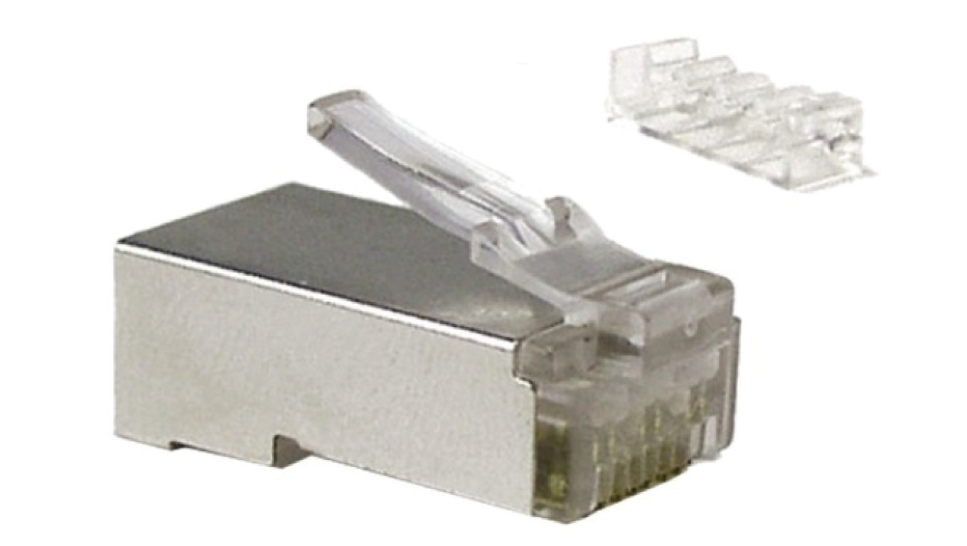 Wtyk RJ45 kat.6 STP Alantec srebrny 100szt.