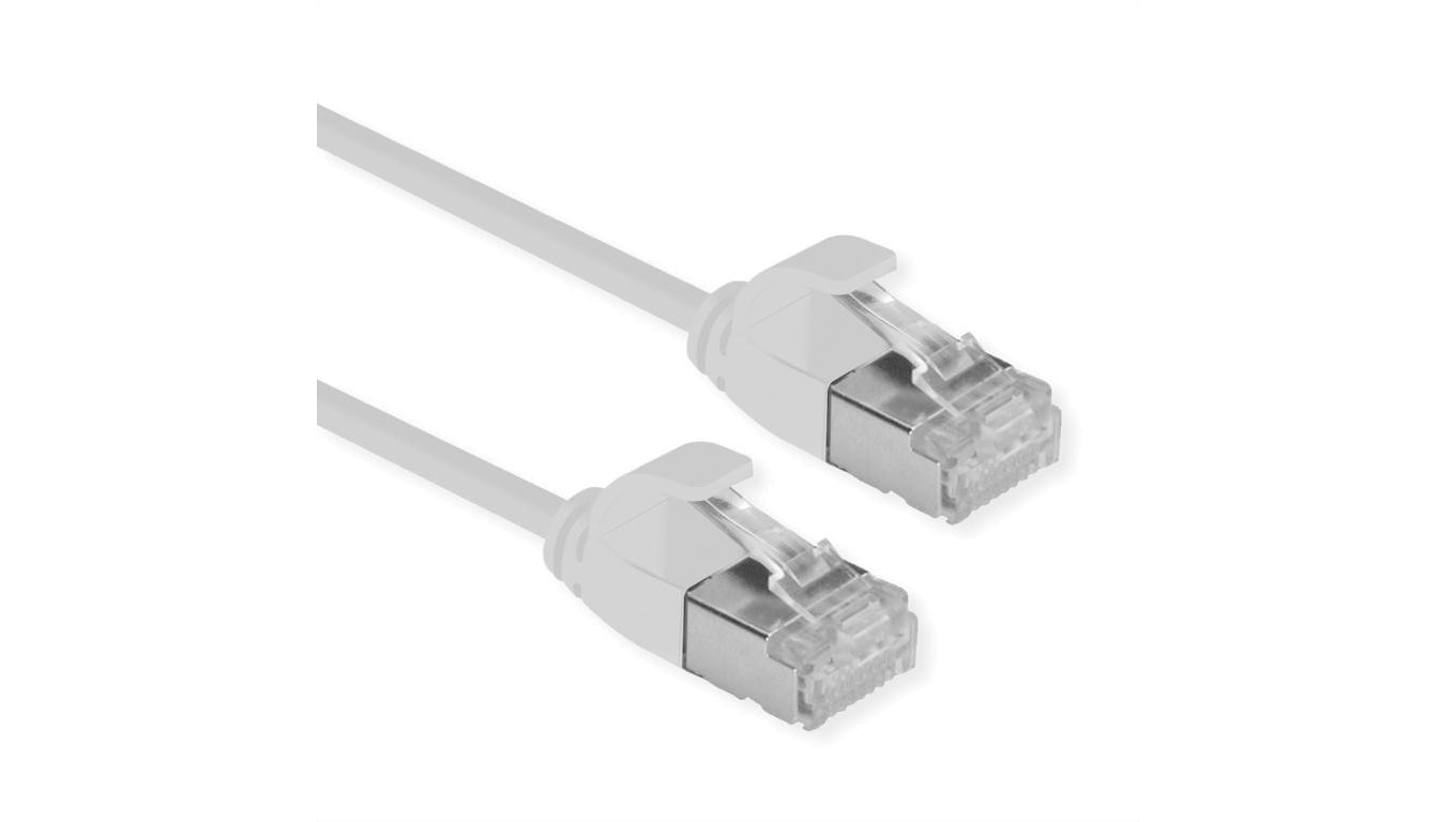 ROLINE F/UTP DataCenter Patch Cord Cat.6A (Class EA), LSOH, bardzo cienki, szary, 2 m