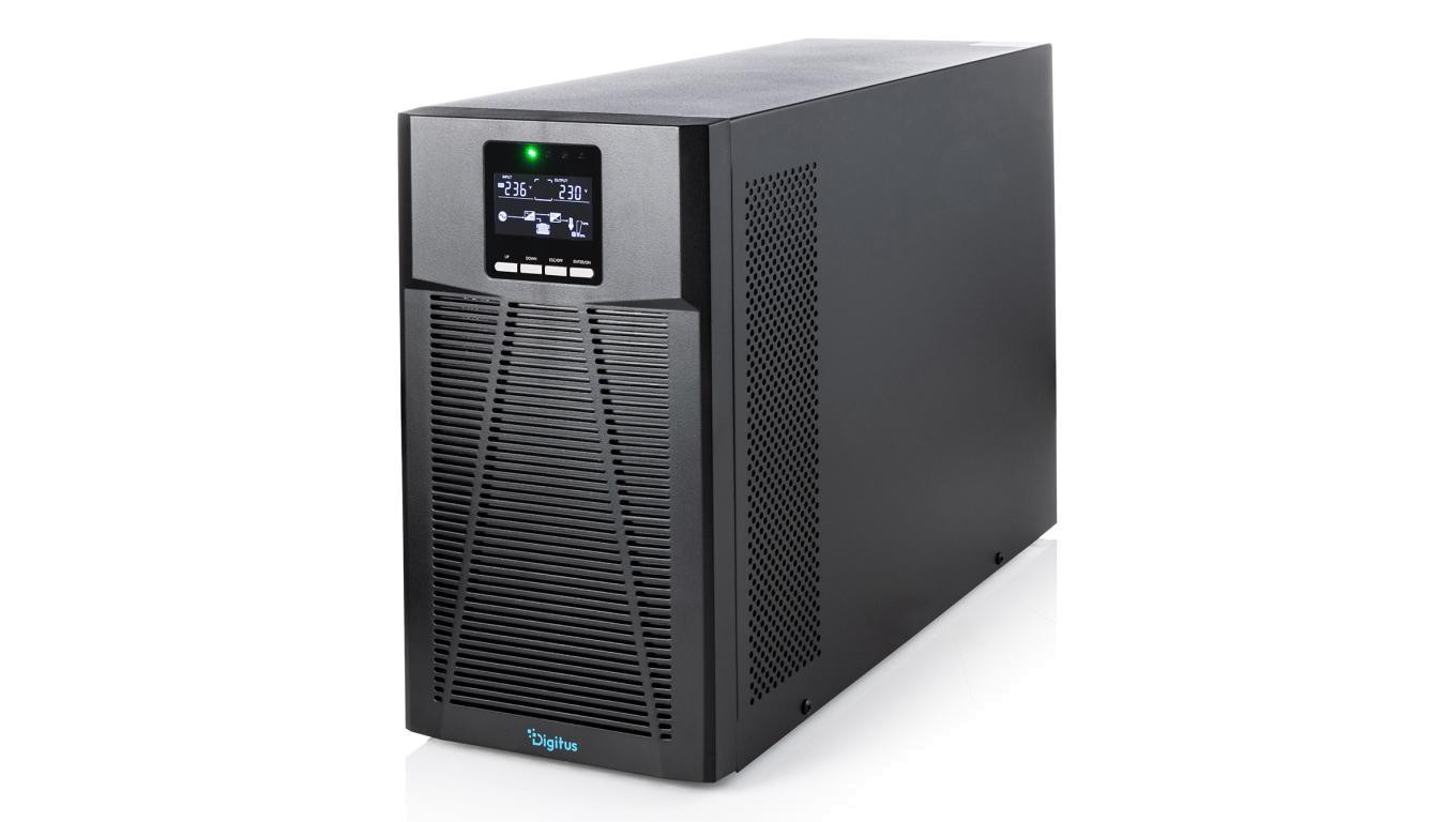 Zasilacz awaryjny UPS Online Tower 19 LCD 2000VA/2000W 4x12V/9Ah 8xC13 1xC14 USB RS232 RJ45 GŁ.460mm DN-170131