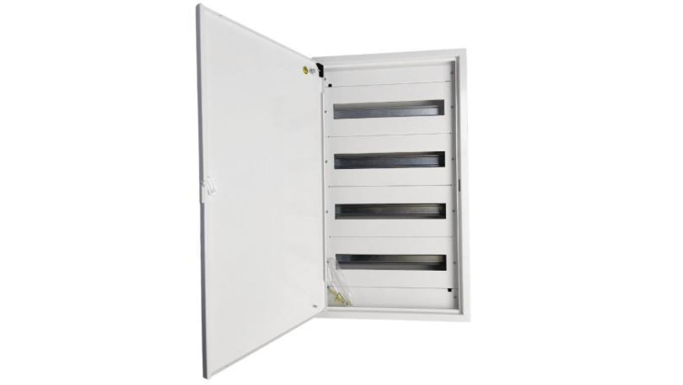 Rozdzielnica natynkowa metalowa 72 modułowa 4x18 436x755x130 RAL9003 IP30 MN72/4/18