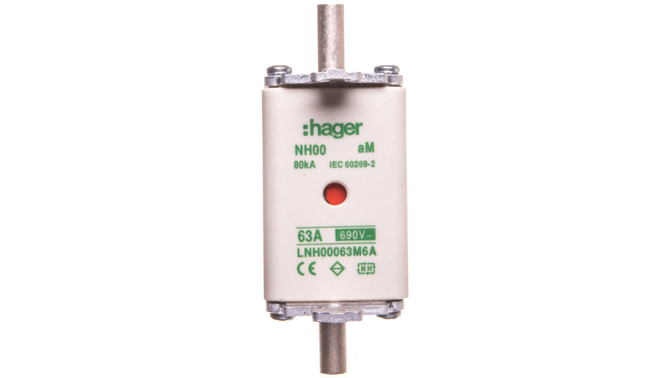 Wkładka bezpiecznikowa silnikowa NH00 aM 690V 63A LNH00063M6A