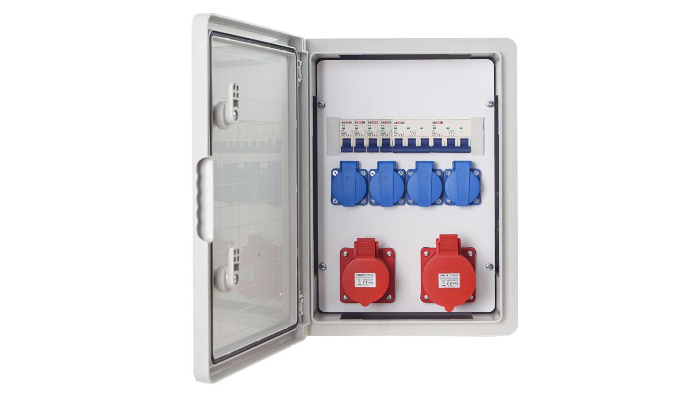 RSZ ROZDZIELNIA ELEKTRYCZNA ROZDZIELNICA BUDOWLANA SKRZYNKA ABS 32A 16A RSZ12-114C114