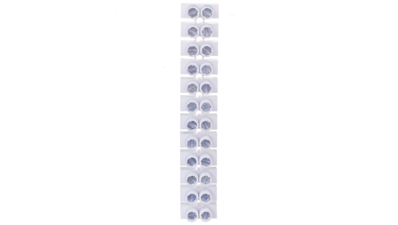 Listwa zaciskowa 12-torowa 2,5 mm2 biała LTA 12- 2.5b 22210216
