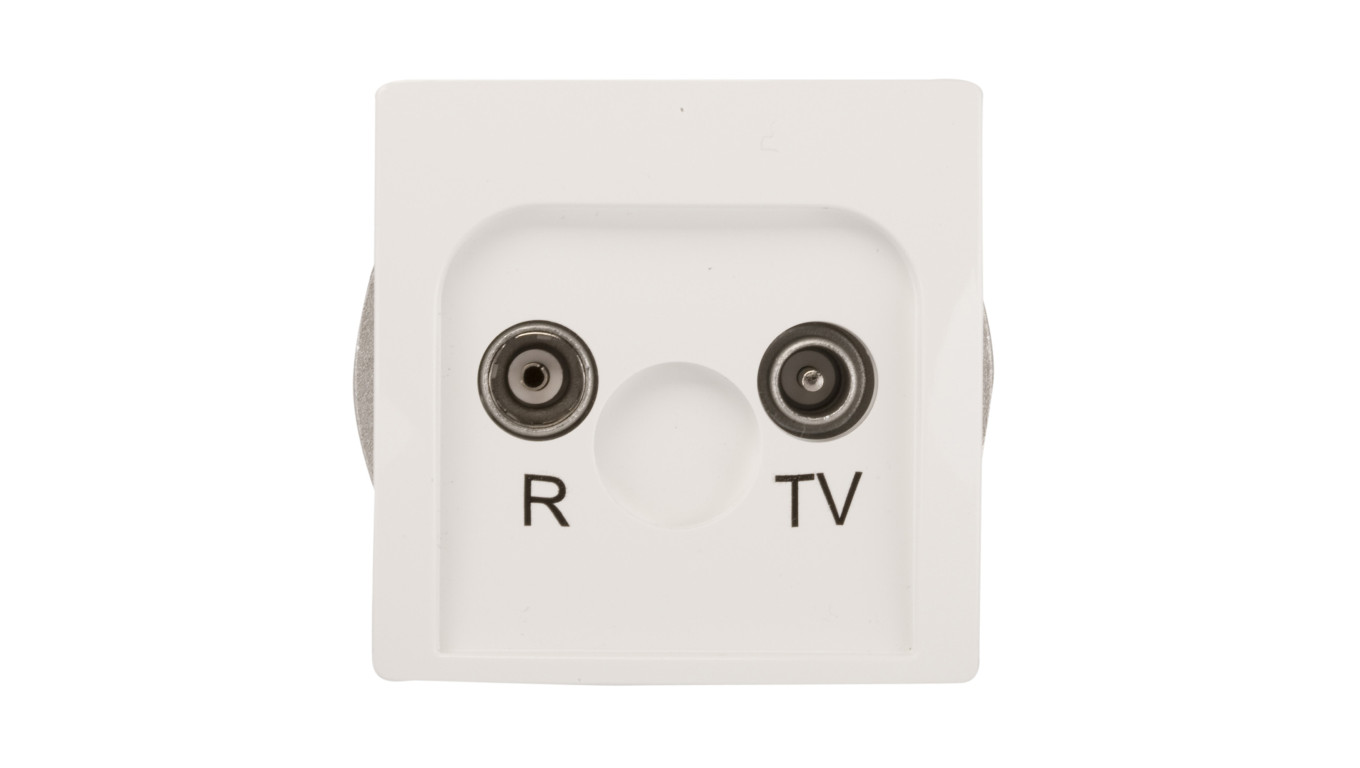 Simon Basic Gniazdo antenowe RD/TV końcowe separowane białe BMZAR1/1.01/11
