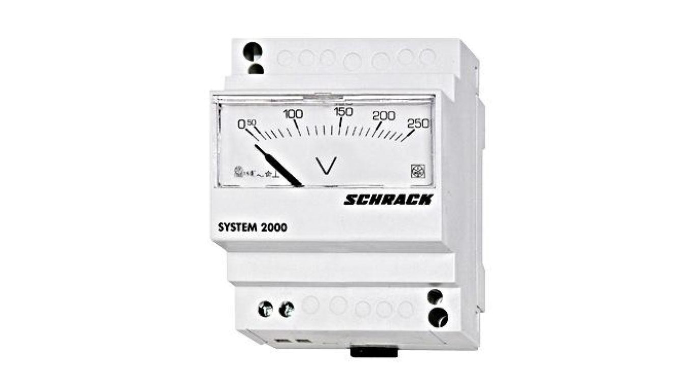 Woltomierz analogowy serii D4E AC/250V 45mm