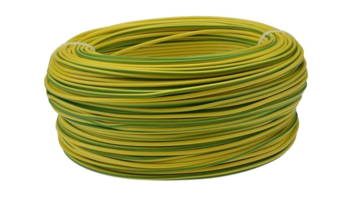 Przewód instalacyjny H07V-K / LgY 1,5 750V żółto-zielony linka giętka Elektrokabel 50m