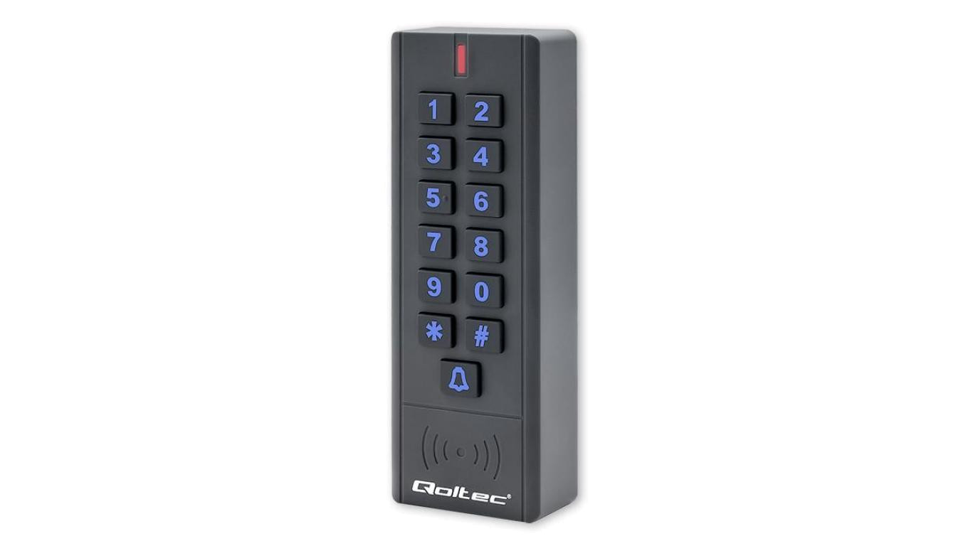 Qoltec Zamek szyfrowy CALISTO z czytnikiem RFID kod karta brelok dzwonek IP68 EM