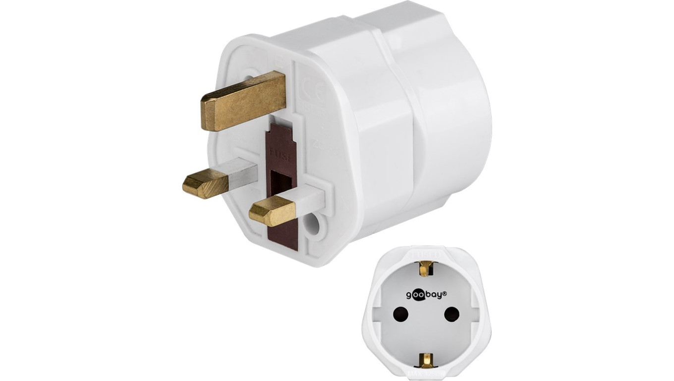Adapter sieciowy UK, biały