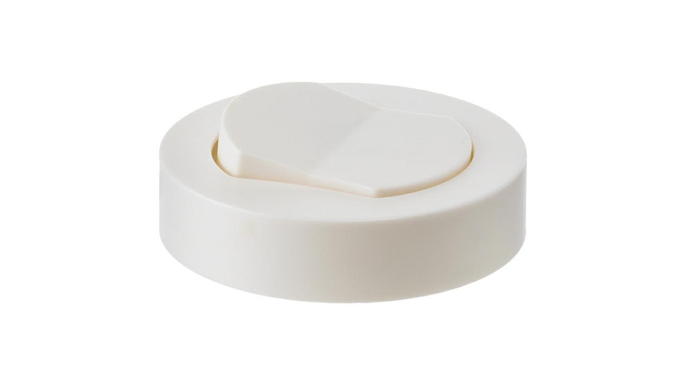 Włącznik meblowy biały nawierzchniowy fi65 230V 2,5A z kablem 2m 2x0,75mm2