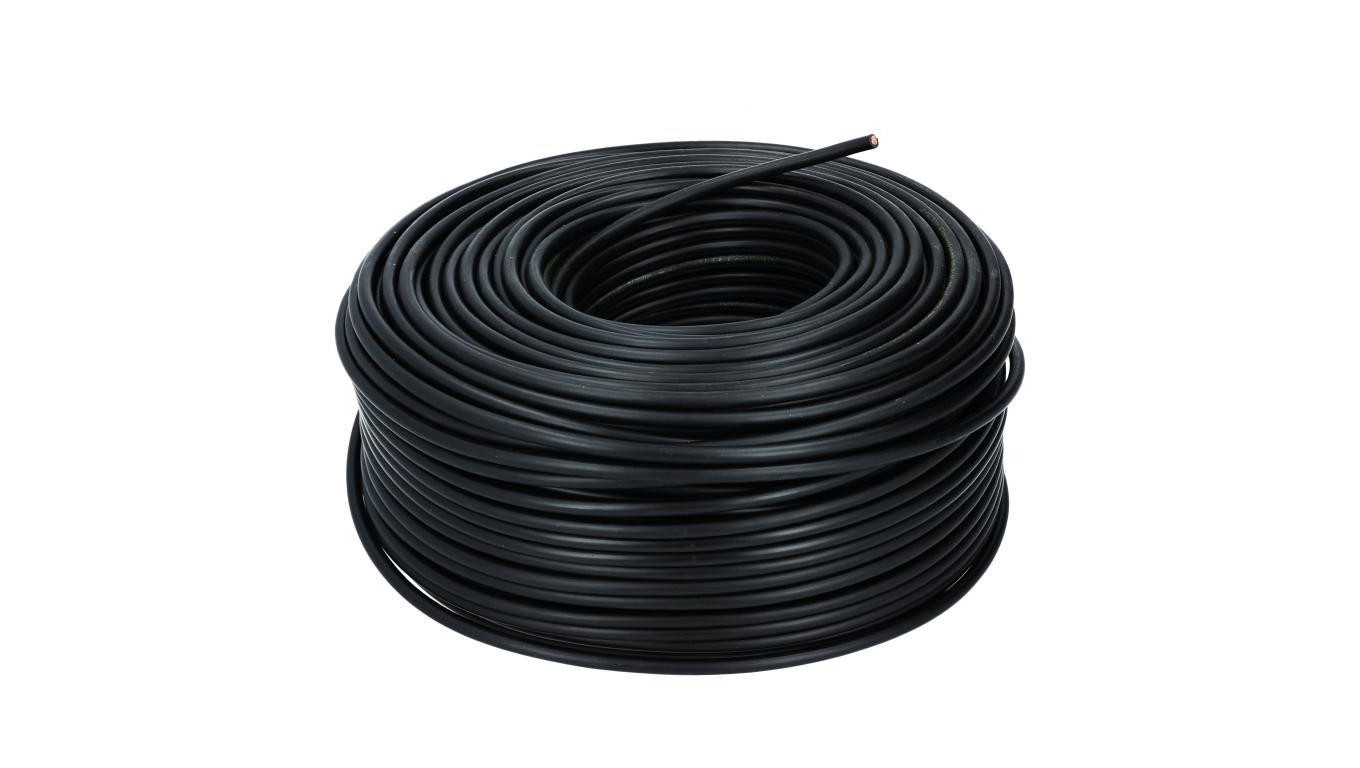 Przewód instalacyjny bezhalogenowy H05Z-K 90C 300/500V 0,5mm2 czarny linka TKD 100m