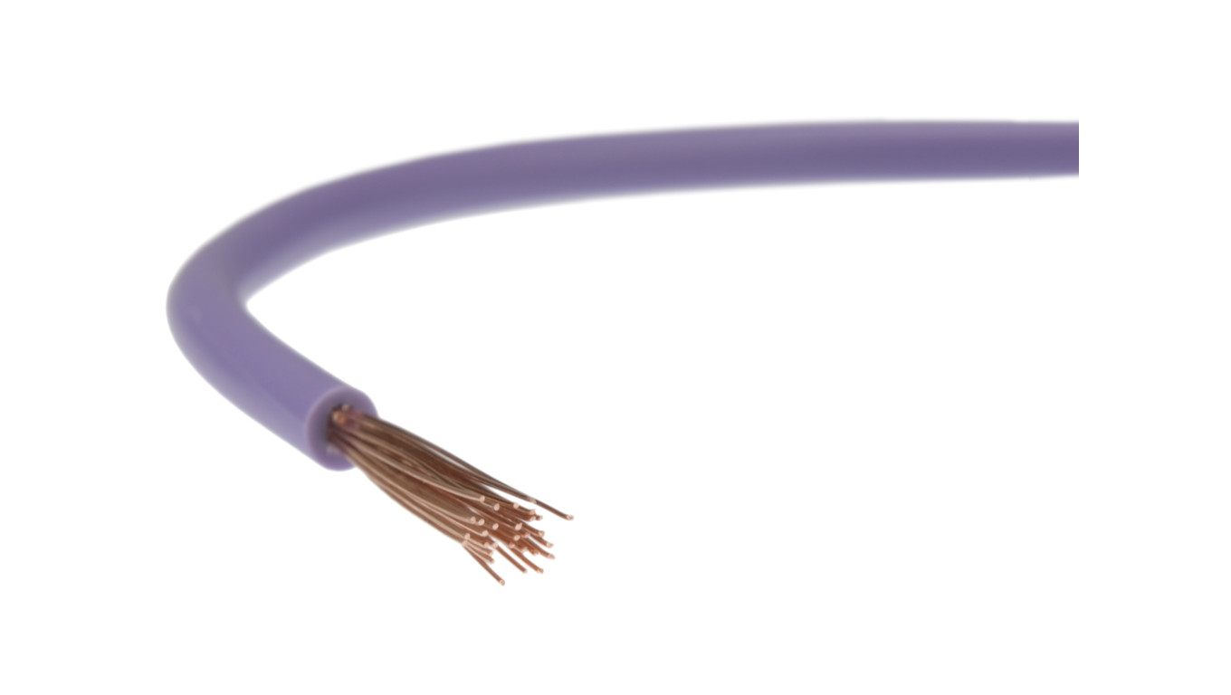Przewód instalacyjny H07V-K / LgY 2,5 750V fioletowy linka giętka Elektrokabel /100m/