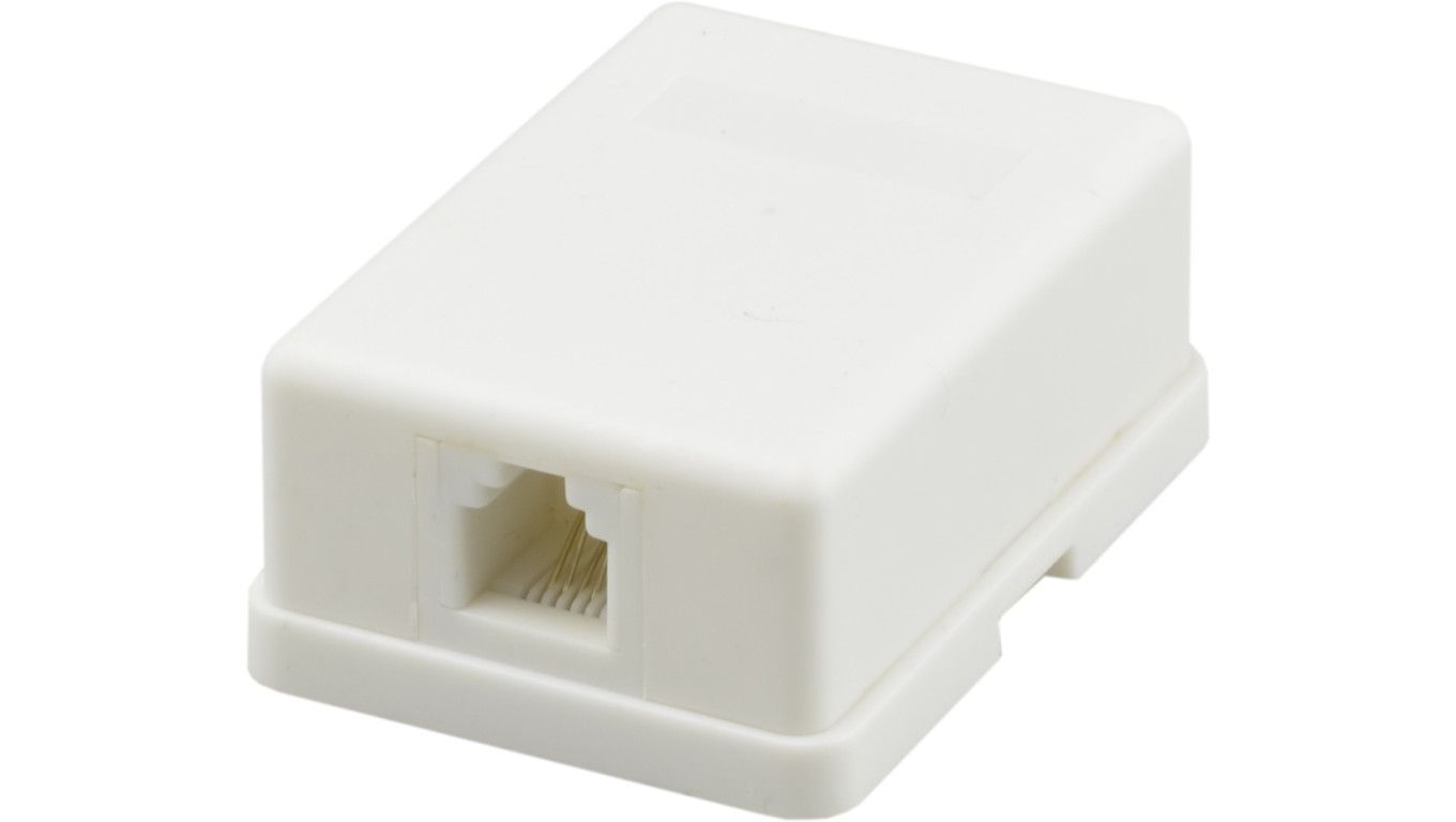 Gniazdo telefoniczne 1xRJ12 6P6C natynkowe