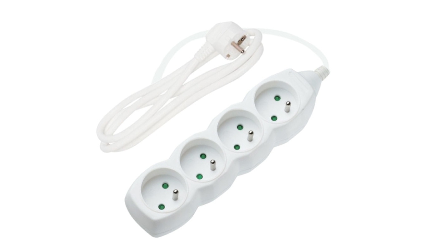 Przedłużacz 4-gniazda z/u 5m