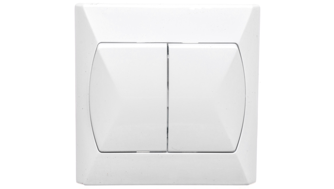 AKCENT Łącznik schodowy podwójny biały ŁP-10A/00