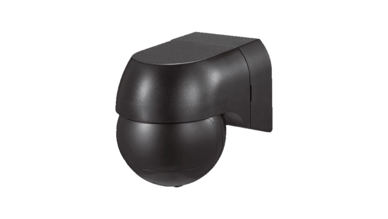 Czujnik ruchu PIR natynkowy IP44 Czarny max 400W LED 23678