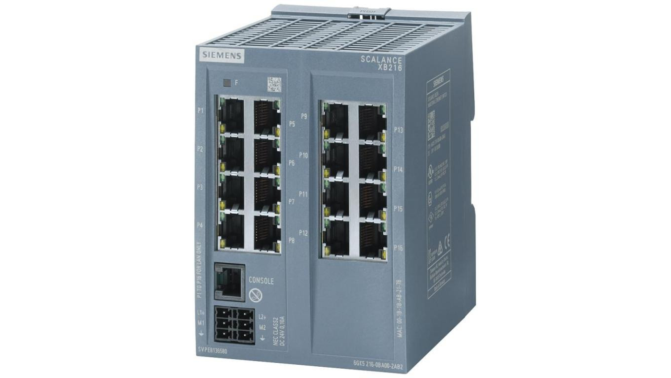 Switch zarządzalny, SCALANCE XB216 16X 10/100 MBIT/S RJ45 - 6GK5216-0BA00-2AB2