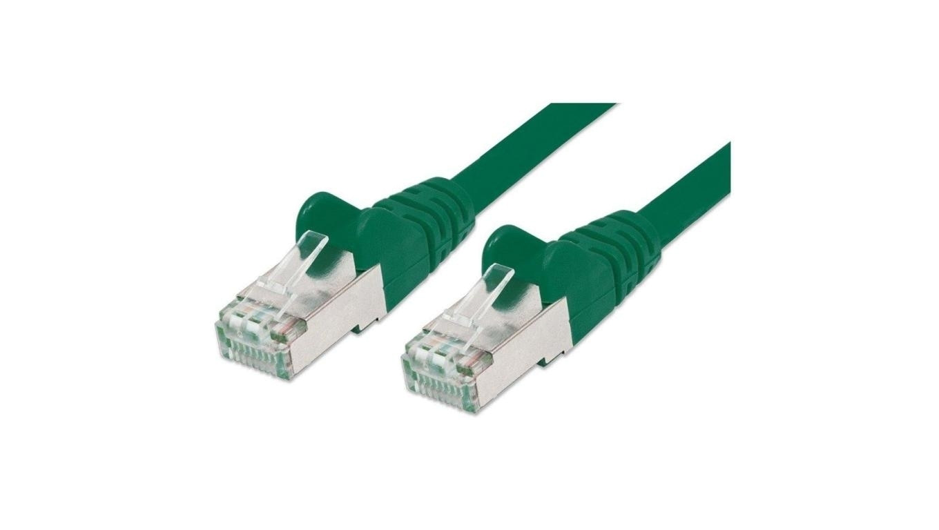 Patch Cord Kat5e FTP RJ45 1m Zielony 100 Miedź Intellinet