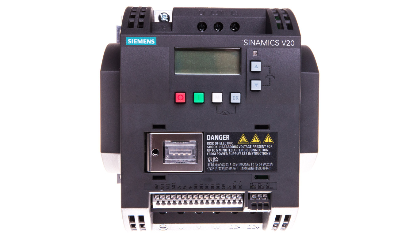 Falownik Uwe=400V, Uwy=3x400V/7,3A 3,0kW Sinamics V20 6SL3210-5BE23-0UV0