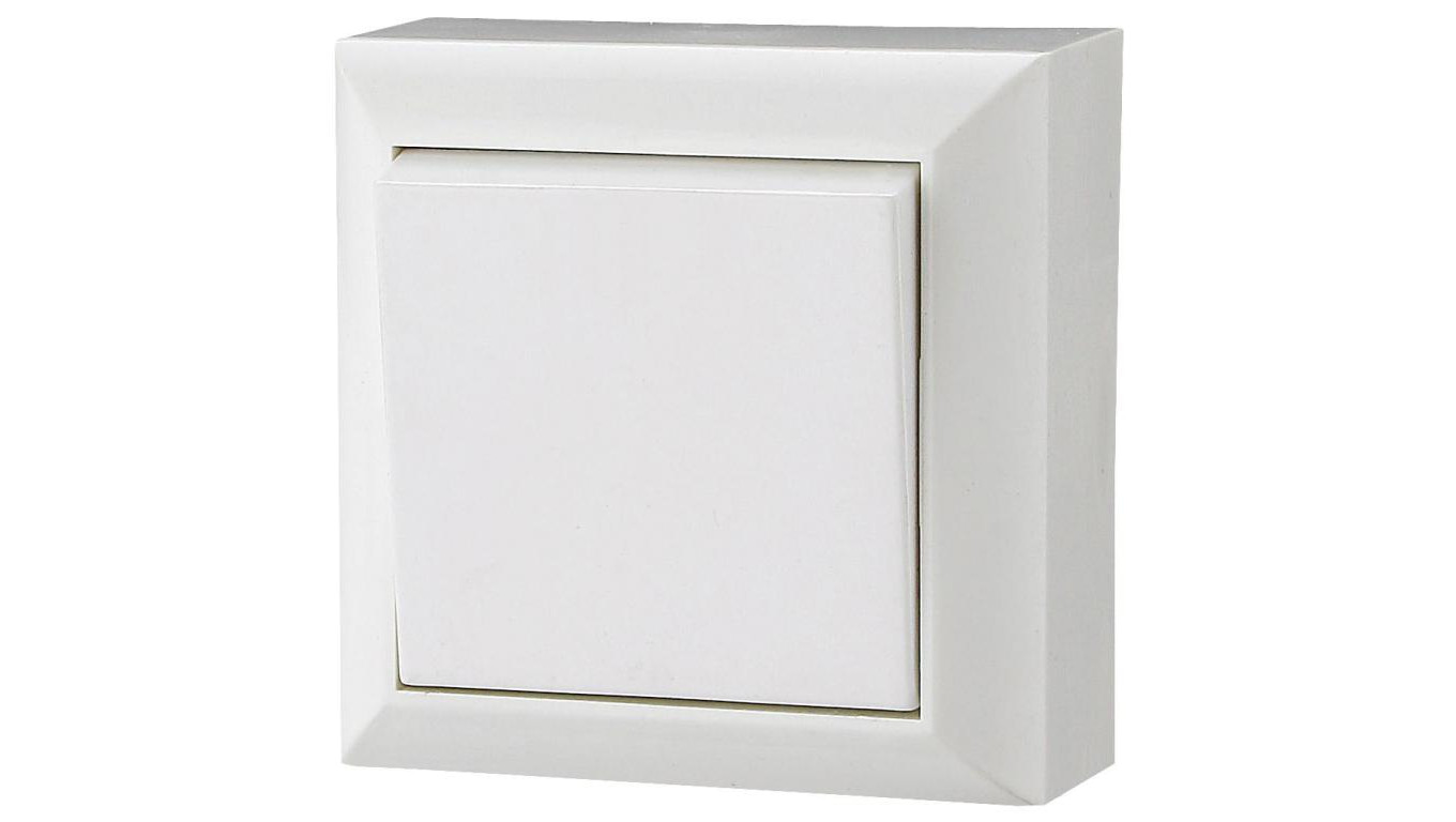 Łącznik pojedyńczy uniwersalny natynkowy, IP20, białe, GAO 20451