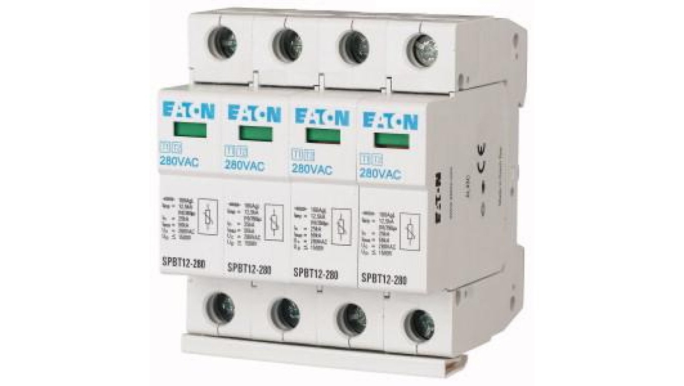 Eaton SPBT12-280/4 OGRANICZNIK PRZEPIĘĆTyp T1+T2 4P 4M 12.5KA 1.5KV TN, TNS