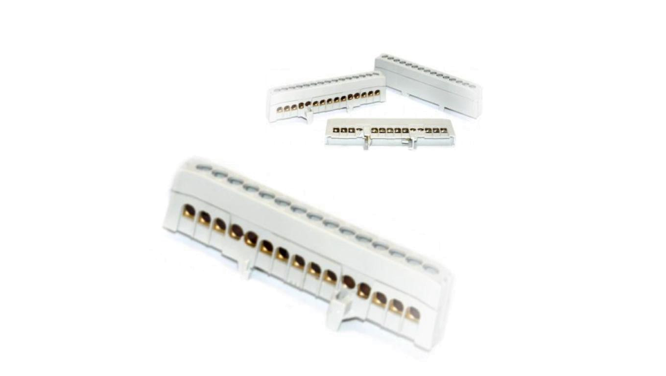 Trytyt Zacisk rozgałęźny izolowany N/PE-15-F szary