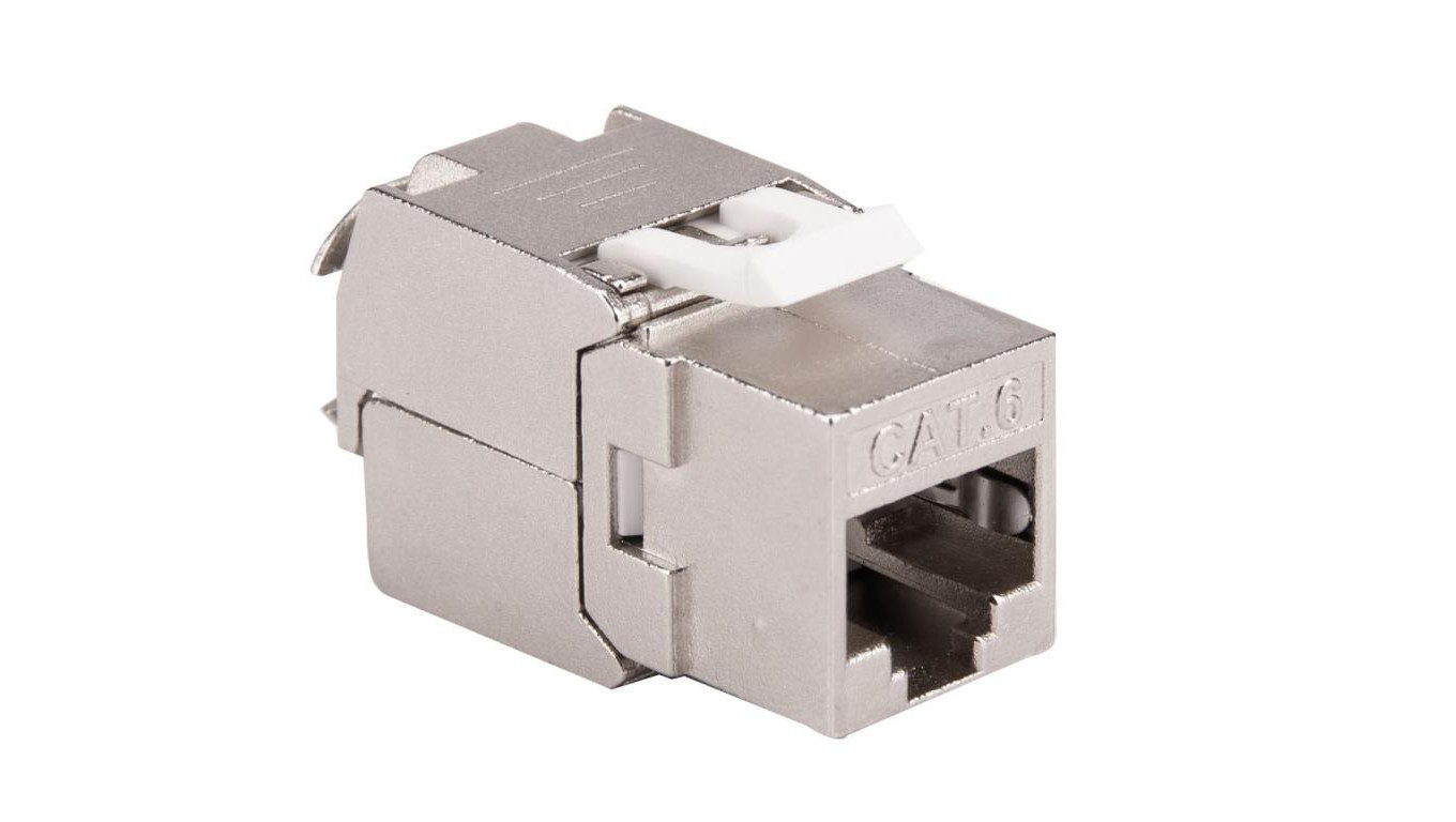 KEYSTONE METALOWY CAT. 6 RJ45 FTP beznarzędziowy IP-1160-F
