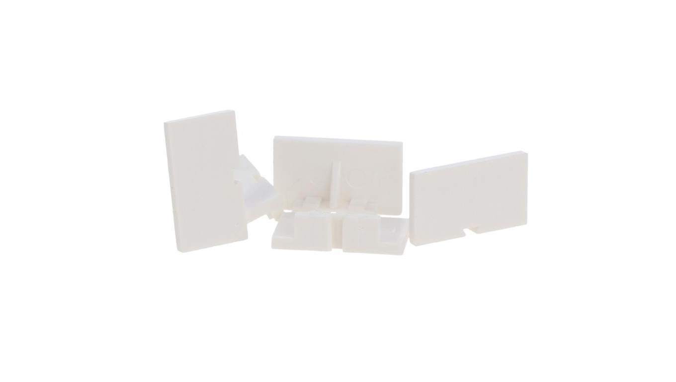 Tabliczka opisowa biała do gniazd serii 95.03 / 05 095.00.4 /10szt./