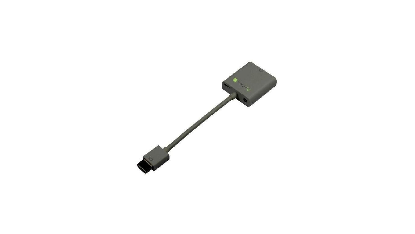 Konwerter HDMI Na VGA M/F Z Audio zasilanie z Micro-USB IDATA HDMI-VGA2AU