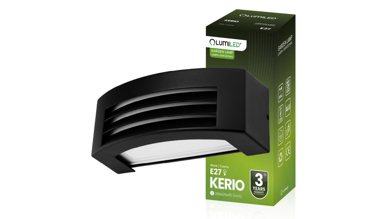 Kinkiet Ogrodowy Elewacyjny E27 LED KERIO LUMILED