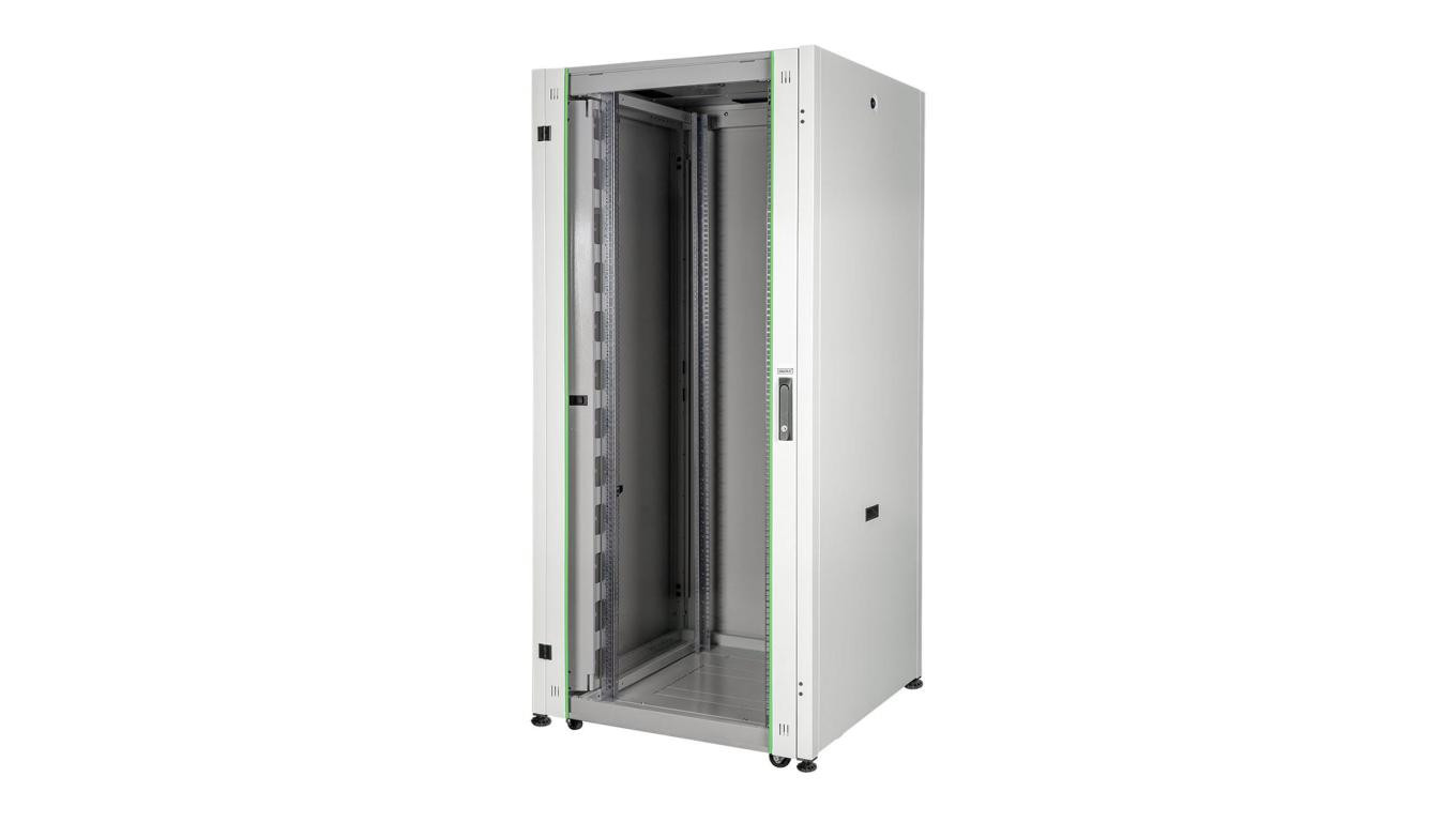 Szafa teleinformatyczna rack 19 cali Hyper Pro 32U 600x600, drzwi szklane, kolor szary Digitus Professional DN-51002